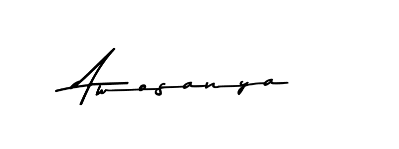 Make a beautiful signature design for name Awosanya. Use this online signature maker to create a handwritten signature for free. Awosanya signature style 9 images and pictures png