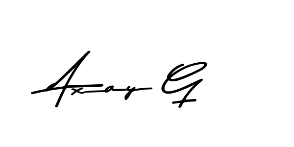 Use a signature maker to create a handwritten signature online. With this signature software, you can design (Asem Kandis PERSONAL USE) your own signature for name Axay G. Axay G signature style 9 images and pictures png