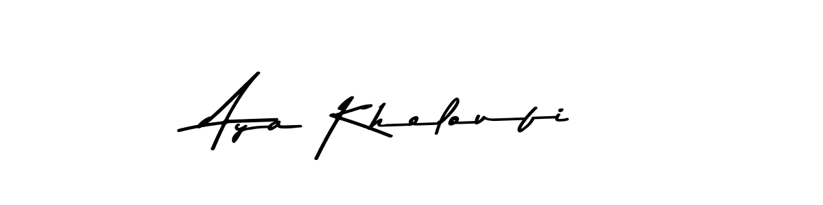 Make a short Aya Kheloufi signature style. Manage your documents anywhere anytime using Asem Kandis PERSONAL USE. Create and add eSignatures, submit forms, share and send files easily. Aya Kheloufi signature style 9 images and pictures png