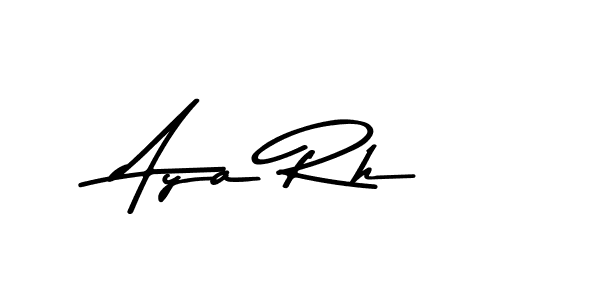 Also You can easily find your signature by using the search form. We will create Aya Rh name handwritten signature images for you free of cost using Asem Kandis PERSONAL USE sign style. Aya Rh signature style 9 images and pictures png