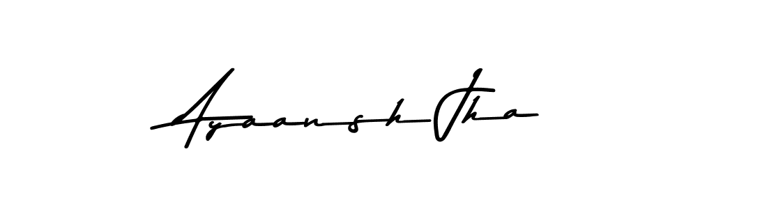 Make a beautiful signature design for name Ayaansh Jha. With this signature (Asem Kandis PERSONAL USE) style, you can create a handwritten signature for free. Ayaansh Jha signature style 9 images and pictures png