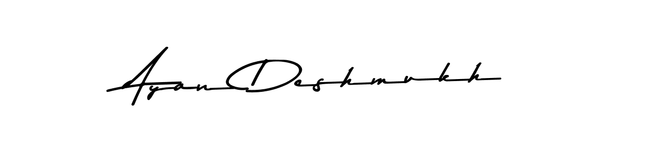 Create a beautiful signature design for name Ayan Deshmukh. With this signature (Asem Kandis PERSONAL USE) fonts, you can make a handwritten signature for free. Ayan Deshmukh signature style 9 images and pictures png