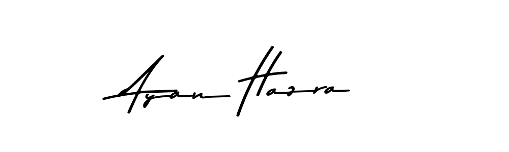 How to make Ayan Hazra name signature. Use Asem Kandis PERSONAL USE style for creating short signs online. This is the latest handwritten sign. Ayan Hazra signature style 9 images and pictures png