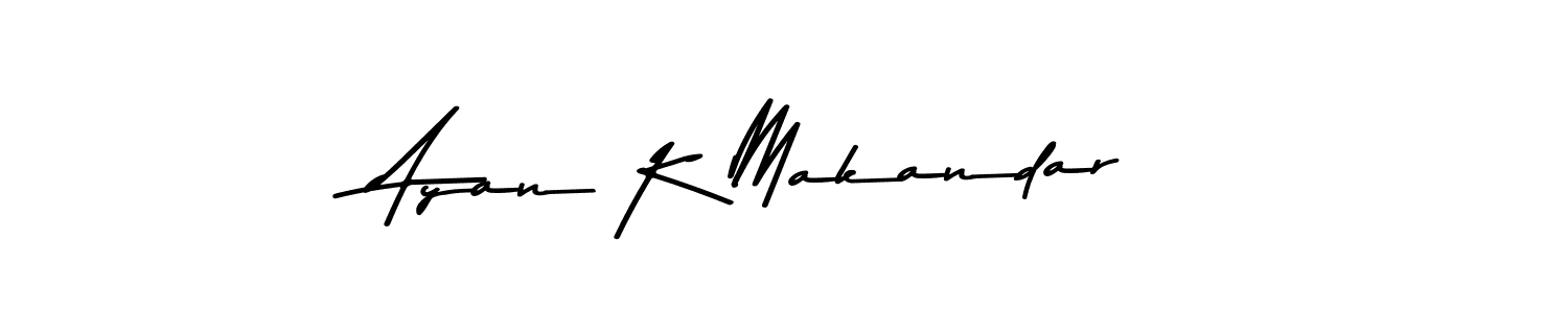This is the best signature style for the Ayan K Makandar name. Also you like these signature font (Asem Kandis PERSONAL USE). Mix name signature. Ayan K Makandar signature style 9 images and pictures png