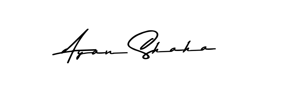 Also You can easily find your signature by using the search form. We will create Ayan Shaha name handwritten signature images for you free of cost using Asem Kandis PERSONAL USE sign style. Ayan Shaha signature style 9 images and pictures png
