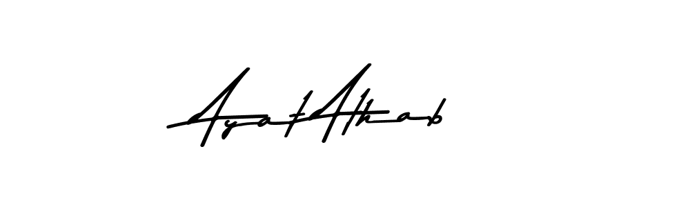 How to make Ayat Athab signature? Asem Kandis PERSONAL USE is a professional autograph style. Create handwritten signature for Ayat Athab name. Ayat Athab signature style 9 images and pictures png