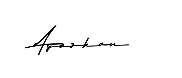 How to make Ayazhan name signature. Use Asem Kandis PERSONAL USE style for creating short signs online. This is the latest handwritten sign. Ayazhan signature style 9 images and pictures png