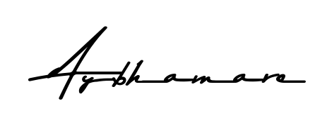 The Asem Kandis PERSONAL USE font gives name Aybhamare a signature that looks effortless yet distinguished. Download high-res PNG instantly. Aybhamare signature style 9 images and pictures png