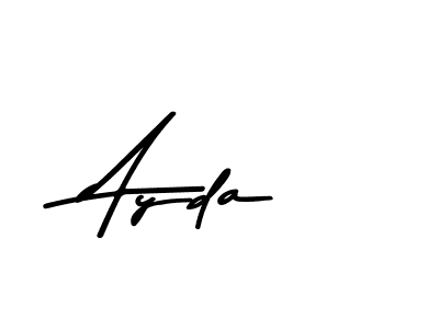 How to make Ayda name signature. Use Asem Kandis PERSONAL USE style for creating short signs online. This is the latest handwritten sign. Ayda signature style 9 images and pictures png