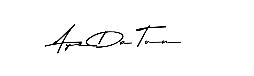 You should practise on your own different ways (Asem Kandis PERSONAL USE) to write your name (Aye Da Tun) in signature. don't let someone else do it for you. Aye Da Tun signature style 9 images and pictures png