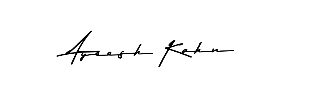 Create a beautiful signature design for name Ayeesh Kahn. With this signature (Asem Kandis PERSONAL USE) fonts, you can make a handwritten signature for free. Ayeesh Kahn signature style 9 images and pictures png