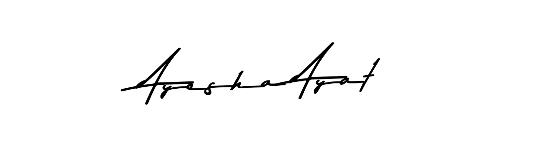 Make a beautiful signature design for name Ayesha Ayat. Use this online signature maker to create a handwritten signature for free. Ayesha Ayat signature style 9 images and pictures png