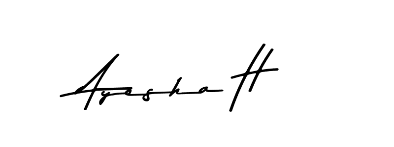 Make a beautiful signature design for name Ayesha H. Use this online signature maker to create a handwritten signature for free. Ayesha H signature style 9 images and pictures png