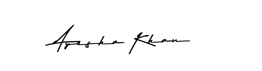 Make a beautiful signature design for name Ayesha Khan. With this signature (Asem Kandis PERSONAL USE) style, you can create a handwritten signature for free. Ayesha Khan signature style 9 images and pictures png