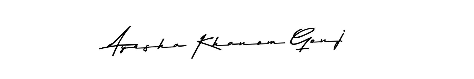 Ayesha Khanom Gonj stylish signature style. Best Handwritten Sign (Asem Kandis PERSONAL USE) for my name. Handwritten Signature Collection Ideas for my name Ayesha Khanom Gonj. Ayesha Khanom Gonj signature style 9 images and pictures png