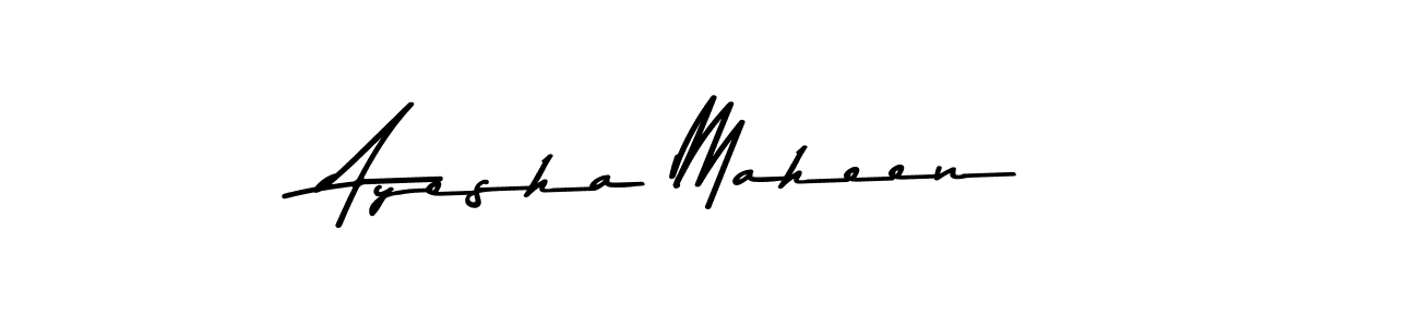 Design your own signature with our free online signature maker. With this signature software, you can create a handwritten (Asem Kandis PERSONAL USE) signature for name Ayesha Maheen. Ayesha Maheen signature style 9 images and pictures png