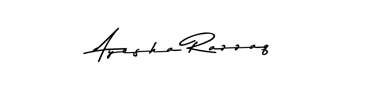 Design your own signature with our free online signature maker. With this signature software, you can create a handwritten (Asem Kandis PERSONAL USE) signature for name Ayesha Razzaq. Ayesha Razzaq signature style 9 images and pictures png