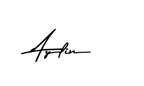 Make a beautiful signature design for name Aylin. With this signature (Asem Kandis PERSONAL USE) style, you can create a handwritten signature for free. Aylin signature style 9 images and pictures png