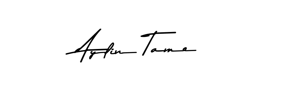 Design your own signature with our free online signature maker. With this signature software, you can create a handwritten (Asem Kandis PERSONAL USE) signature for name Aylin Tame. Aylin Tame signature style 9 images and pictures png