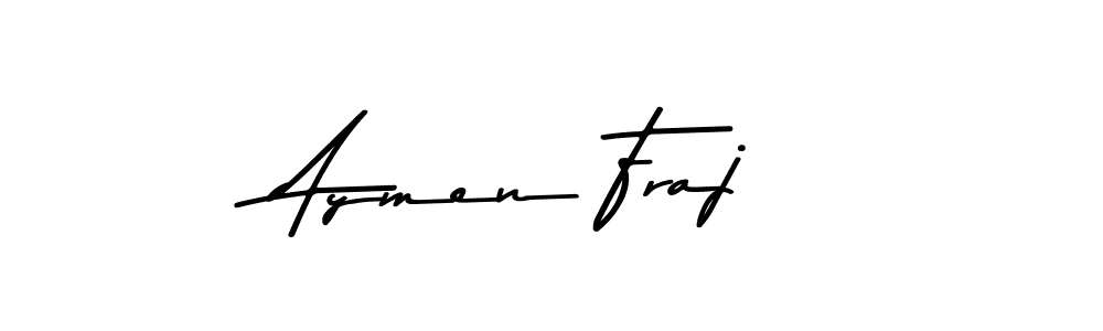 How to make Aymen Fraj name signature. Use Asem Kandis PERSONAL USE style for creating short signs online. This is the latest handwritten sign. Aymen Fraj signature style 9 images and pictures png