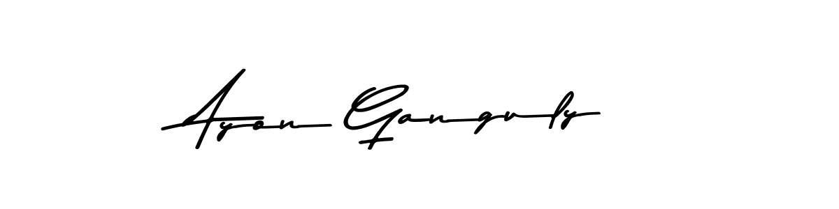 Design your own signature with our free online signature maker. With this signature software, you can create a handwritten (Asem Kandis PERSONAL USE) signature for name Ayon Ganguly. Ayon Ganguly signature style 9 images and pictures png