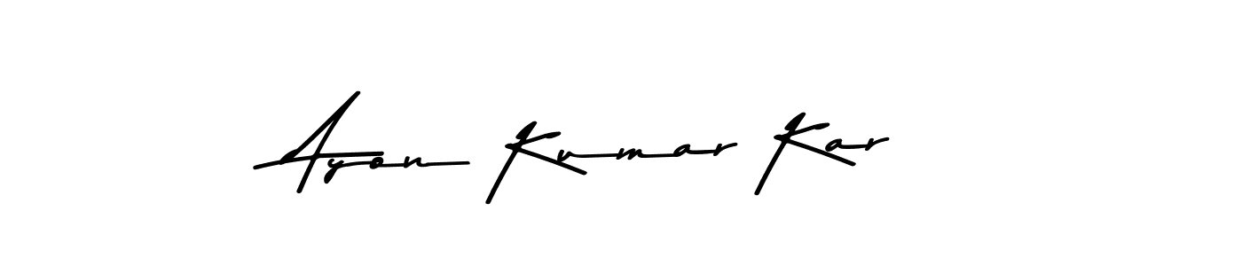 Asem Kandis PERSONAL USE is a professional signature style that is perfect for those who want to add a touch of class to their signature. It is also a great choice for those who want to make their signature more unique. Get Ayon Kumar Kar name to fancy signature for free. Ayon Kumar Kar signature style 9 images and pictures png