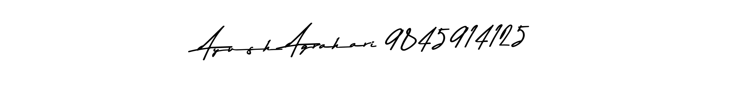 Also we have Ayush Agrahari 9845914125 name is the best signature style. Create professional handwritten signature collection using Asem Kandis PERSONAL USE autograph style. Ayush Agrahari 9845914125 signature style 9 images and pictures png