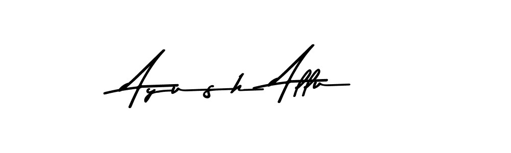 You should practise on your own different ways (Asem Kandis PERSONAL USE) to write your name (Ayush Allu) in signature. don't let someone else do it for you. Ayush Allu signature style 9 images and pictures png
