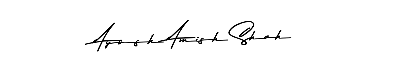 Design your own signature with our free online signature maker. With this signature software, you can create a handwritten (Asem Kandis PERSONAL USE) signature for name Ayush Amish Shah. Ayush Amish Shah signature style 9 images and pictures png