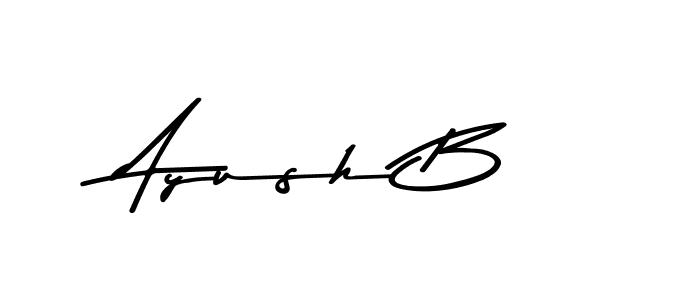 How to make Ayush B signature? Asem Kandis PERSONAL USE is a professional autograph style. Create handwritten signature for Ayush B name. Ayush B signature style 9 images and pictures png