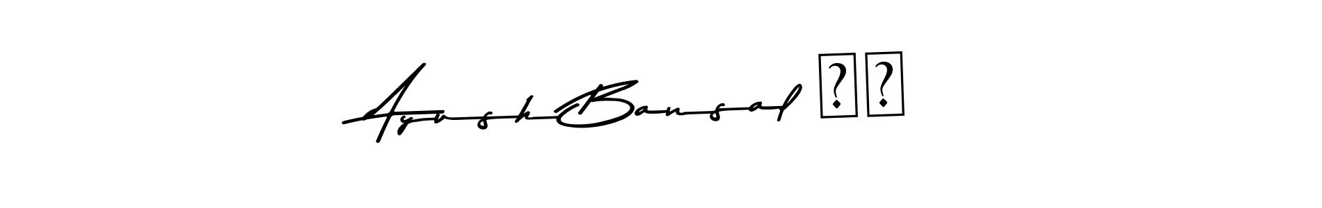 How to Draw Ayush Bansal ❤️ signature style? Asem Kandis PERSONAL USE is a latest design signature styles for name Ayush Bansal ❤️. Ayush Bansal ❤️ signature style 9 images and pictures png