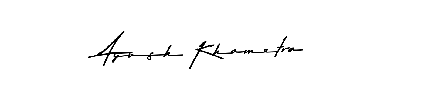 Ayush Khametra stylish signature style. Best Handwritten Sign (Asem Kandis PERSONAL USE) for my name. Handwritten Signature Collection Ideas for my name Ayush Khametra. Ayush Khametra signature style 9 images and pictures png