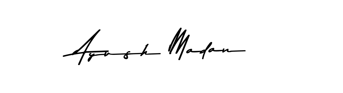 The best way (Asem Kandis PERSONAL USE) to make a short signature is to pick only two or three words in your name. The name Ayush Madan include a total of six letters. For converting this name. Ayush Madan signature style 9 images and pictures png