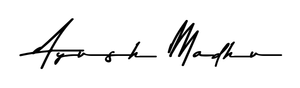 Best and Professional Signature Style for Ayush Madhu. Asem Kandis PERSONAL USE Best Signature Style Collection. Ayush Madhu signature style 9 images and pictures png