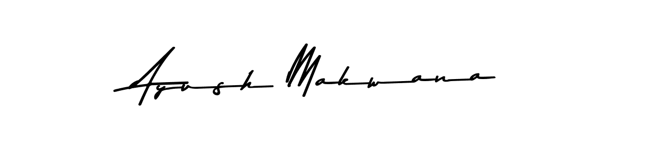 Ayush Makwana stylish signature style. Best Handwritten Sign (Asem Kandis PERSONAL USE) for my name. Handwritten Signature Collection Ideas for my name Ayush Makwana. Ayush Makwana signature style 9 images and pictures png
