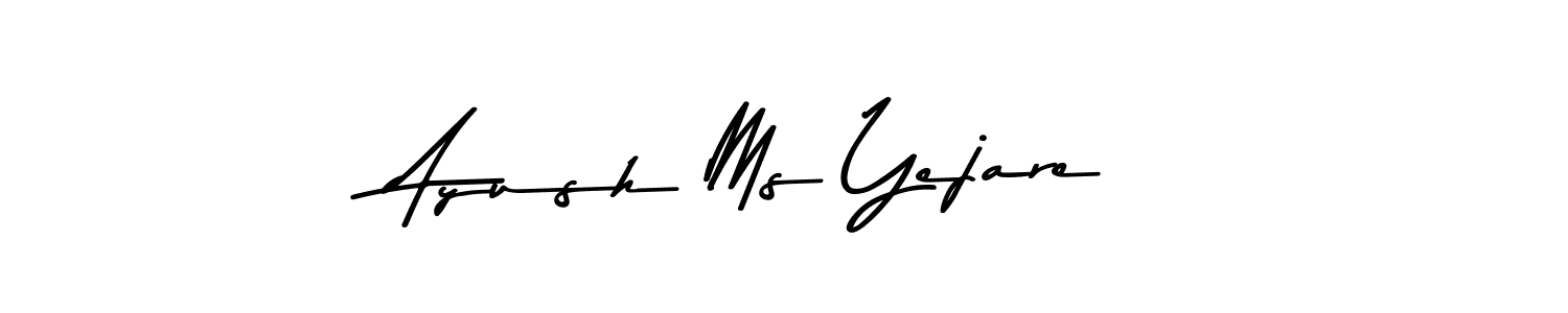 Check out images of Autograph of Ayush Ms Yejare name. Actor Ayush Ms Yejare Signature Style. Asem Kandis PERSONAL USE is a professional sign style online. Ayush Ms Yejare signature style 9 images and pictures png