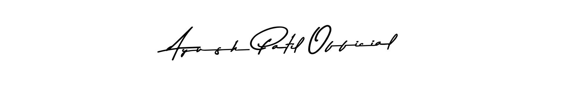 Also we have Ayush Patil Official name is the best signature style. Create professional handwritten signature collection using Asem Kandis PERSONAL USE autograph style. Ayush Patil Official signature style 9 images and pictures png