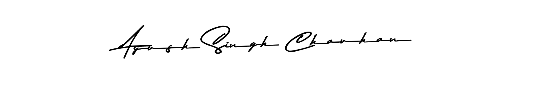 How to make Ayush Singh Chauhan name signature. Use Asem Kandis PERSONAL USE style for creating short signs online. This is the latest handwritten sign. Ayush Singh Chauhan signature style 9 images and pictures png