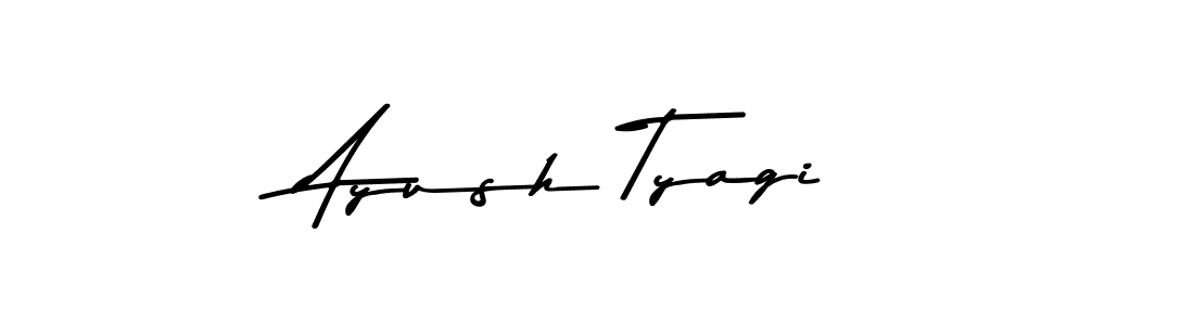 Create a beautiful signature design for name Ayush Tyagi. With this signature (Asem Kandis PERSONAL USE) fonts, you can make a handwritten signature for free. Ayush Tyagi signature style 9 images and pictures png
