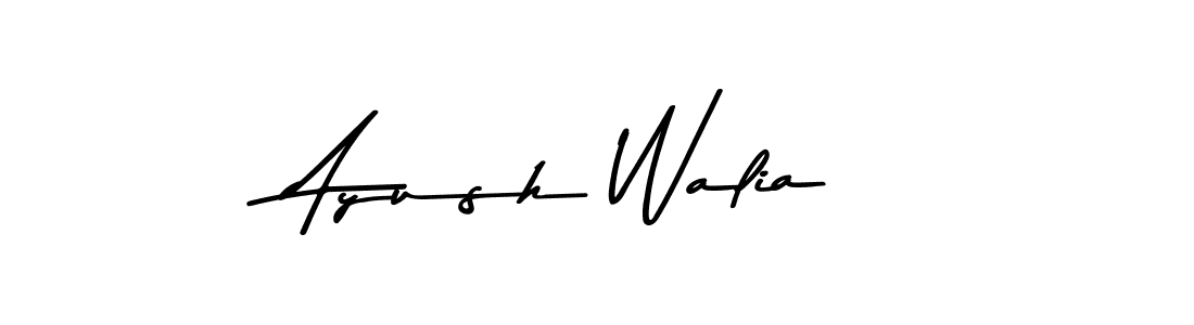 Ayush Walia stylish signature style. Best Handwritten Sign (Asem Kandis PERSONAL USE) for my name. Handwritten Signature Collection Ideas for my name Ayush Walia. Ayush Walia signature style 9 images and pictures png