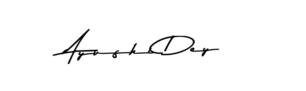 How to make Ayushi Dey name signature. Use Asem Kandis PERSONAL USE style for creating short signs online. This is the latest handwritten sign. Ayushi Dey signature style 9 images and pictures png