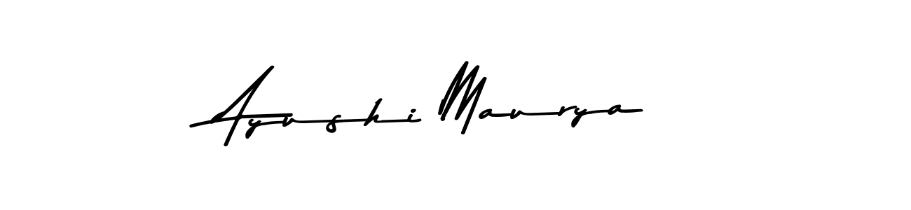 Ayushi Maurya stylish signature style. Best Handwritten Sign (Asem Kandis PERSONAL USE) for my name. Handwritten Signature Collection Ideas for my name Ayushi Maurya. Ayushi Maurya signature style 9 images and pictures png