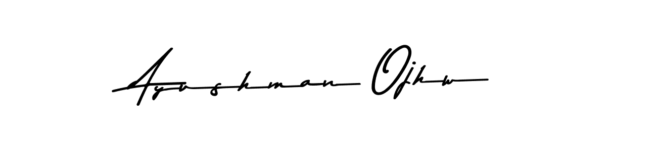You can use this online signature creator to create a handwritten signature for the name Ayushman Ojhw. This is the best online autograph maker. Ayushman Ojhw signature style 9 images and pictures png