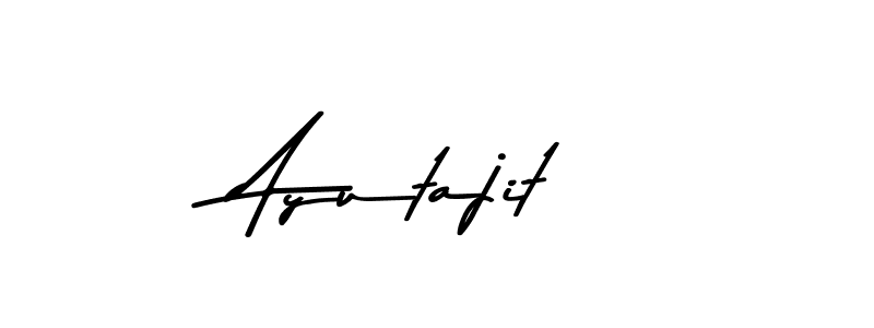 Also You can easily find your signature by using the search form. We will create Ayutajit name handwritten signature images for you free of cost using Asem Kandis PERSONAL USE sign style. Ayutajit signature style 9 images and pictures png