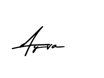 How to make Ayva name signature. Use Asem Kandis PERSONAL USE style for creating short signs online. This is the latest handwritten sign. Ayva signature style 9 images and pictures png