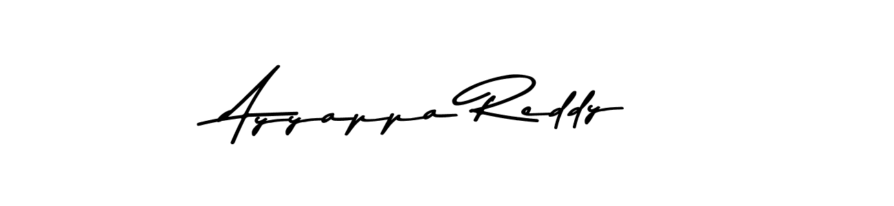 Make a beautiful signature design for name Ayyappa Reddy. With this signature (Asem Kandis PERSONAL USE) style, you can create a handwritten signature for free. Ayyappa Reddy signature style 9 images and pictures png