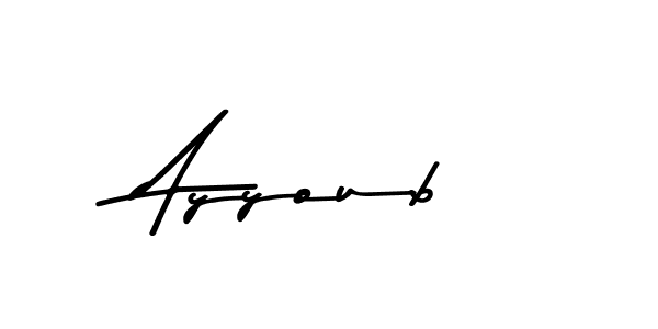 Create a beautiful signature design for name Ayyoub. With this signature (Asem Kandis PERSONAL USE) fonts, you can make a handwritten signature for free. Ayyoub signature style 9 images and pictures png