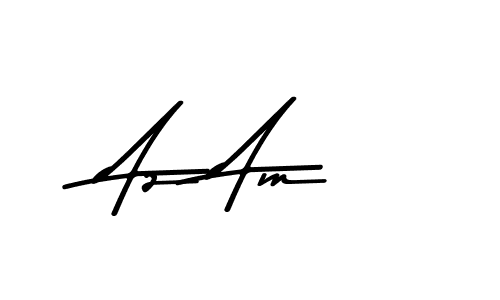 Also You can easily find your signature by using the search form. We will create Az Am name handwritten signature images for you free of cost using Asem Kandis PERSONAL USE sign style. Az Am signature style 9 images and pictures png