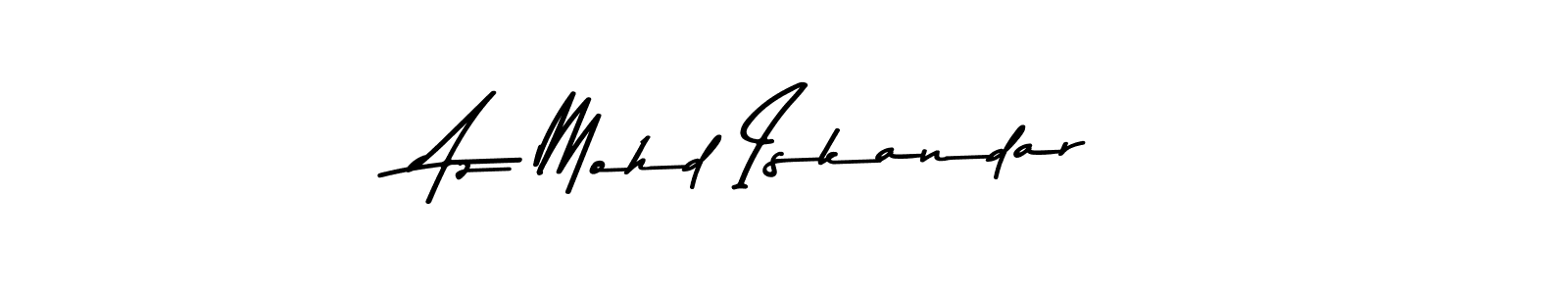 if you are searching for the best signature style for your name Az Mohd Iskandar. so please give up your signature search. here we have designed multiple signature styles  using Asem Kandis PERSONAL USE. Az Mohd Iskandar signature style 9 images and pictures png