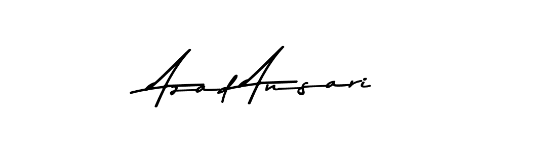 This is the best signature style for the Azad Ansari name. Also you like these signature font (Asem Kandis PERSONAL USE). Mix name signature. Azad Ansari signature style 9 images and pictures png